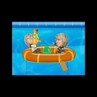 Зак и Коди в бассейне