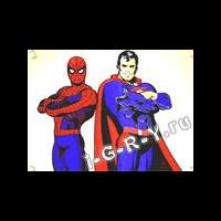 Человек паук и Супермен