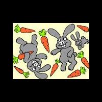 Кролики и морковка